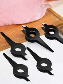 Bộ 4 nhíp chuyên nghiệp có đầu vát và cán rỗng - Dụng cụ tỉa lông mày và lông mặt chính xác, tay cầm tiện dụng, không mùi, phù hợp cho cả nam và nữ, chất liệu kim loại cao cấp, bền bỉ, đạt chuẩn chuyên gia thẩm mỹ viện. - Nhiều màu - Xem 3