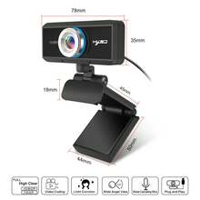 Webcam With Microphone, 1080p HD Webcam, Webcam For Computer, Laptop, PC, Online Study, Video Calls, Recording - View 4