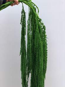 1/2/3/4/5件人造紫藤垂吊花，水滴形串掛植物，婚禮絲綢人造莧花，酒紅色婚禮花，瀑布婚禮花束，適用於婚禮背景裝飾、酒店裝飾、DIY花藝材料、花瓶填充、牆面裝飾、母親節、生日、派對、禮物等 - 墨綠色 - 查看 3