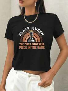 Women T-Shirts - Black - View 1