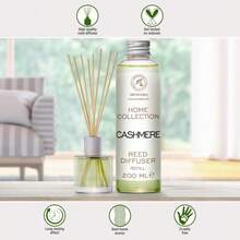 Refill Reed Diffuser Cashmere 200ml - Aroma Refill For Reed Diffuser - Long Lasting Home Fragrance - Air Freshener - Warm Scent - Aromatherapy - Home Decor - Air Diffuser Adults World Book Day - Default - View 4