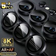 适用于三星 Galaxy S26/S25/S24/S23/S22 Ultra Plus FE/A05S/A06/A14/A15/A16/A24/A25/A34/A35/A37/A54/A55/A57 的合金镜头保护膜，易于安装，独立金属镜头保护，高清钢化玻璃镜头盖，手机配件，母亲节礼物，周年纪念日礼物 - 鈦色 - 查看 8
