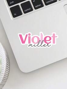 Custom Name Stickers Personalized Text Rainbow Glitter Name Labels Self-Adhesive Waterproof Stickers For School, Notebook, Water Bottle, Stationery - Multicolor - View 11