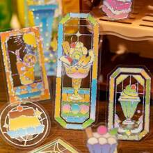 Ancient Tea Hot Pot Silver Window PET Stickers Soda Pudding, Journal Decoration, Collage - Color - View 2