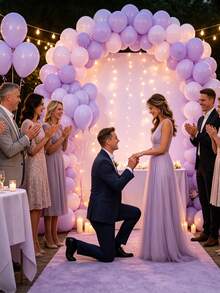 25pcs 10-Inch Pastel Purple Latex Balloons, Premium Matte Balloons Suitable For Gender Reveal Parties, Birthday Parties, Bridal Showers Decoration, Great For DIY Balloon Garlands, Arches, Indoor & Outdoor Events - View 4