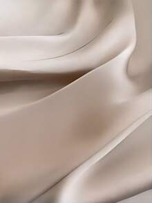 Khăn choàng lụa satin màu kaki mới, 1 chiếc - Màu Khaki - Xem 2