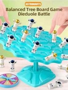 New Board Game – 2-Player Spaceman Balance Challenge (64 Spacemen + Roulette + Dice), Perfect For Holiday Parties, Romantic Couples & Friends, Halloween Christmas Gift - Space-themed Balance Game - View 3