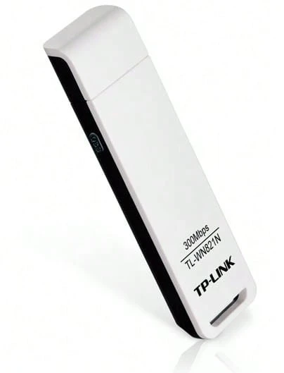  Adaptador USB Wi-Fi sem fio TP-Link compatível com Raspberry Pi, N 300Mbps, MI-MO, WPS, Soft AP (TL-WN821N)
