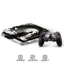 1 Set Waterproof, Scratch-Resistant Printed Skin Stickers Compatible With PS4 Slim Game Console, Personalized Decorative Protective Decal Stickers - FOR  Slim - View 6