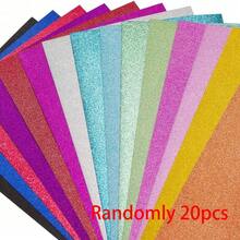 10/20/40pcs Multi-Color Glitter Card Paper, High-Quality Shiny Card Paper, A5 Glitter Paper For Arts & Crafts, Card Making, Scrapbooking DIY Projects - Multicolor - View 14