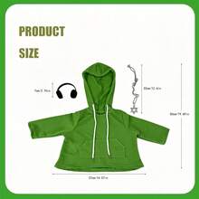 Porch Goose Outfit Cool Hip Hop Hoodie With Headphone And Necklace Garden Decoration - B - View 7