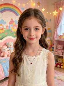 1 pieza Collar con colgante de corazón mini de plata de ley S925, diseño minimalista coreano lindo y fresco, cadena delicada para la clavícula, de moda y versátil, adecuado como regalo conmemorativo de amistad y familia - amar - Ver 8
