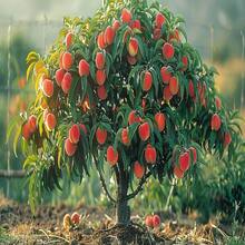 151 Dwarf Peach Tree - Seeds GMO Free Fruits Tree Seed For Small Gardens, Patios, Balconies - 151pcs - View 1