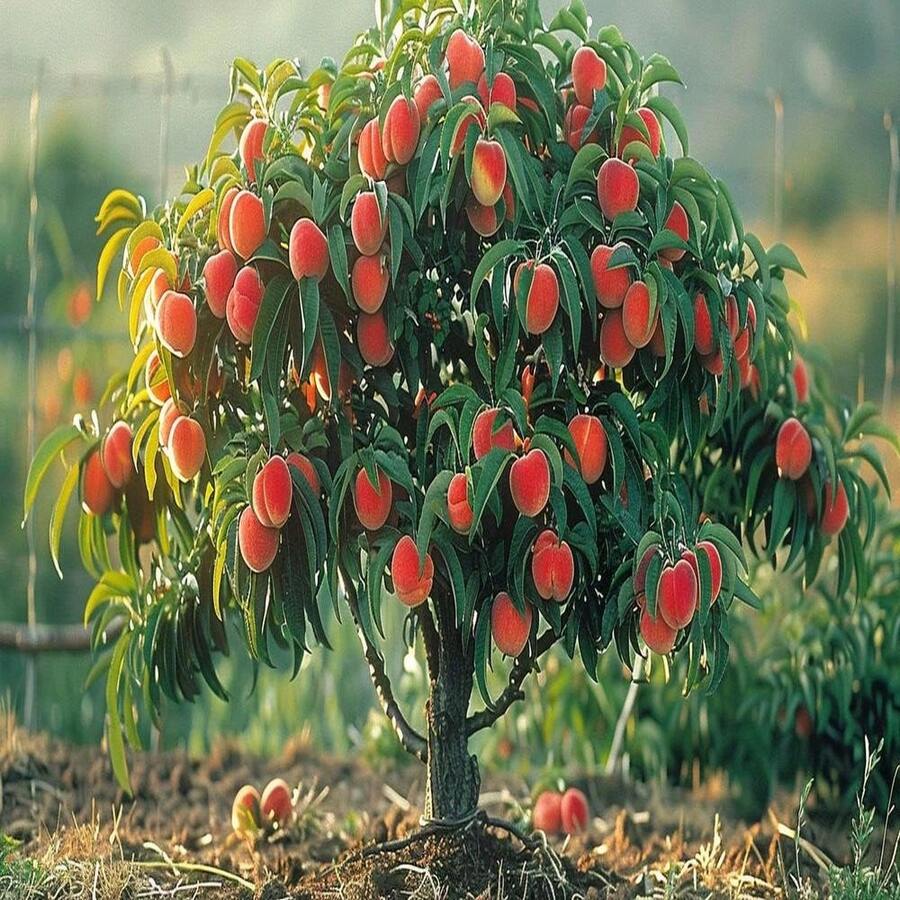 151 Dwarf Peach Tree - Seeds GMO Free Fruits Tree Seed For Small Gardens, Patios, Balconies - 151pcs - View 1