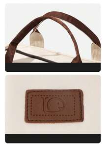 Bolsa de ombro multifuncional e moderna para fraldas, em tecido Oxford resistente à água, ideal para uso externo. - 2691 Bolsa para Mamãe - Ver 13