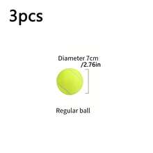 1/3个超大号9.5英寸（24厘米）狗狗网球，超大互动捡球球，适合大型犬，耐用超大号发声网球，适合户外玩耍 - 彩色 - 查看 8