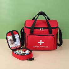 Bolsa de almacenamiento de medicamentos de gran capacidad, portátil, para prevención de epidemias y salud, para viajes, hogar y coche, de uso cruzado en emergencias. - Pino verde pequeño - Ver 2