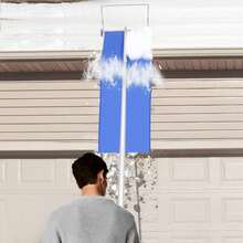 Snow Roof Rake, 148-610cm Extendable Aluminium Rake Snow Removal Tool For Clearing Roof, Tent, Car, Solar Panel Snow & Leaves - Blue - 查看 2