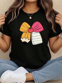 Women T-Shirts - Black - View 1