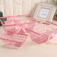 1 chiếc giỏ đựng đồ để bàn nhỏ/lớn dễ thương, giỏ đựng đồ dùng học tập hình trái tim cho bé gái, đồ trang trí phòng ký túc xá sinh viên, giỏ quà tặng, giỏ đựng đồ dùng phòng tắm. - Nhiều màu - Xem 10
