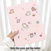 1pc Flip Cover Desktop Protective Case With Pen Slot, Cat, Heart, Star, Fish Patterns, 360 Degree Rotating Stand, Built-In Pen Slot, Compatible With Apple 10th Gen/ A16 11th Gen/ Air 11/ 5/ 9/ Air/ Pro 11/10th Gen Air 8 (M4) 2026 (11/13 Inch) Protective Case - Multicolor - View 4