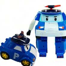 Nuevas figuras de acción de dibujos animados transformación Anime mano deformación coche modelo avión regalo juguetes Robots para - E - Ver 6