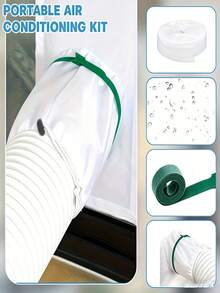 Portable Air Conditioner Window Seal Strip, Sealing Effect Air Conditioner Window Ventilation Kit, Suitable For Portable Air Conditioner Glass Dryer, Adjustable Length 25x92cm, Upgraded Version Easy To Install - Multicolor - View 6