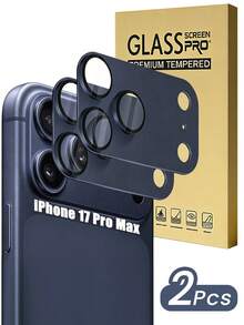 2片装深蓝色摄像头镜头保护膜，兼容 17 Pro Max/17 Pro，采用优质哑光金属铝合金和钢化玻璃制成，摄像头开孔精准，防刮花，不影响拍照质量，高清色彩还原，安装无气泡无残留，手机配件，兼容手机壳，兼具美观与防护功能。 - 藏蓝色 - 查看 9