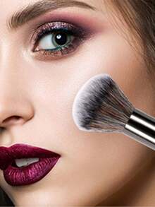 Cọ trang điểm hình chữ U hai đầu dùng để tạo khối cho mũi, lý tưởng để tạo bóng và làm nổi bật khuôn mặt, dụng cụ trang điểm thiết yếu. - Màu xám đen - Xem 8