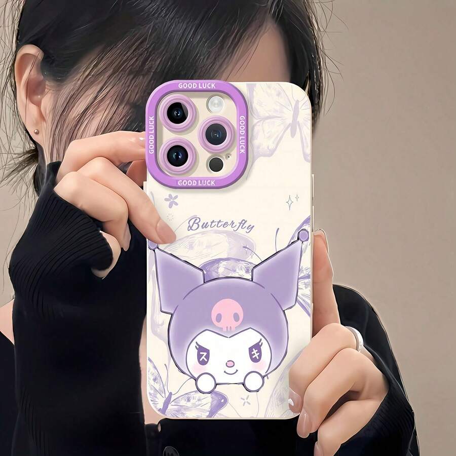 Funda para teléfono de color morado con bonitos diseños, compatible con Samsung, Apple, VIVO, OPPO, , Transsion, , y Honor. Fabricada en TPU, ofrece protección contra golpes y caídas. Un regalo ideal para familiares y amigos. - Blanco - Ver 1