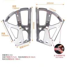 Silver Hinges For Shoe Rack, Flip Panel Support Bracket, Multi-Layer Furniture Hardware Connector - B - View 4