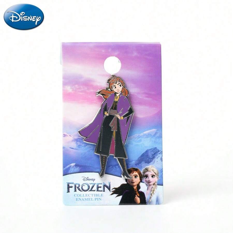 Monogram 1枚迪士尼冰雪奇缘官方授权收藏徽章，锌合金珐琅徽章，安娜新奇饰品，防锈金属胸针，动漫背包徽章，夹克翻领徽章，收藏周边 - 彩色 - 查看 1