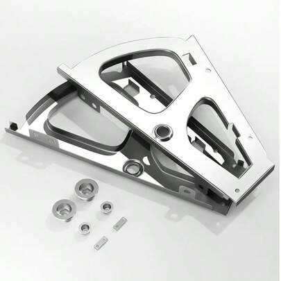 Silberne Scharniere, Klappscharnier-Stützhalterungen, 1-lagige, 2-lagige, 3-lagige Möbelbeschlag-Verbinder