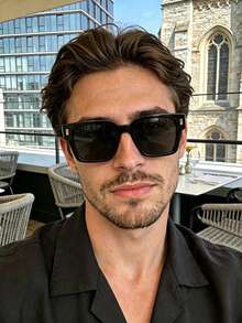 1pc Fashion Large Frame Fashion Glasses, Leopard Tortoiseshell Bohemian Style, Suitable For All Seasons, Ideal For Summer Beach, Outdoor Activities, Travel, And Daily Wear - Multicolor - View 4
