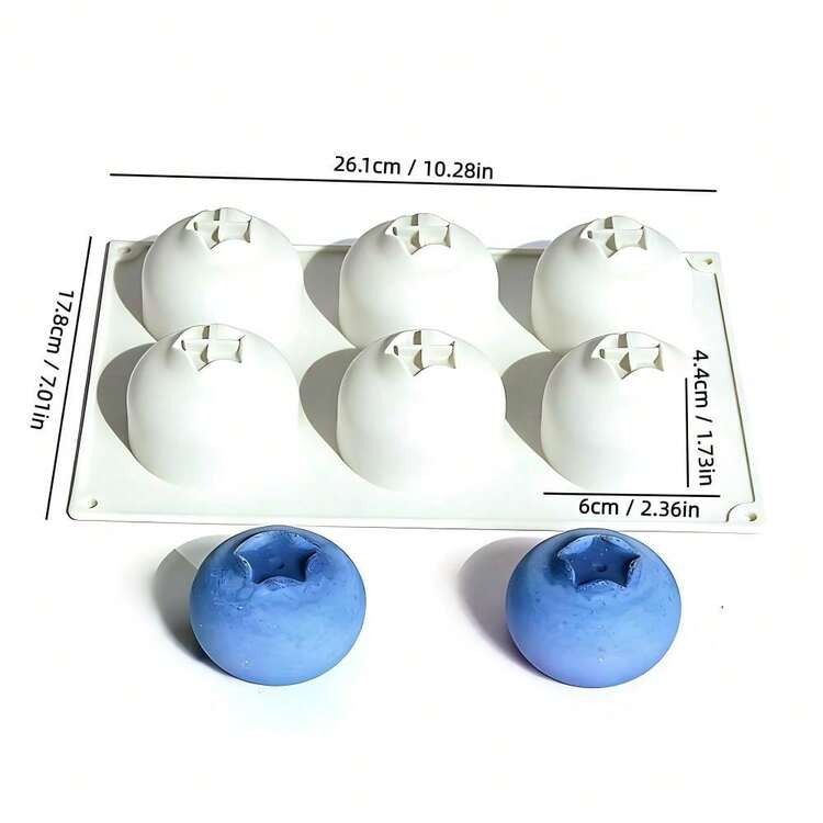 Khuôn làm bánh hình quả việt quất và quả mâm xôi, khuôn silicon chống dính dùng để làm mousse, sô cô la và kem tráng miệng, khuôn silicon chống dính. - Nhiều màu - Xem 12