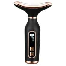 Masseur de cou et de visage portable rechargeable, 7 modes d'éclairage, 3 réglages de vitesse, masseur compact pour la maison et les voyages pour les femmes, cadeau parfait - Multicolore - Voir 11