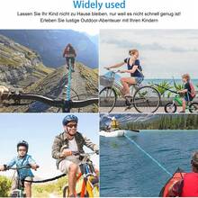 Cuerda de remolque para bicicleta, cuerda de remolque para bicicleta de montaña, banda de resistencia para el hogar, cuerda de remolque conveniente - Multicolor - Ver 9