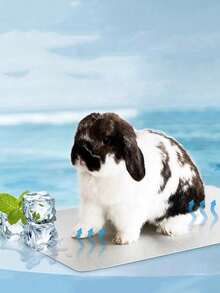 Tấm lót làm mát bằng nhôm cho thú cưng, thích hợp cho mùa hè, tấm làm mát cho chuột hamster, làm mát hiệu quả cho thỏ, chó và mèo. - Xem 6