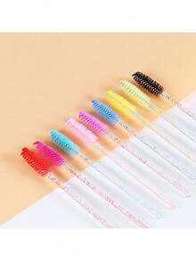 Bộ 50 cọ chuốt mascara dùng một lần, thích hợp cho nối mi/lông mày, cũng có thể dùng làm cọ kẻ mày, cọ tán phấn mắt, cọ xoắn ốc, v.v. - Nhiều màu - Xem 5