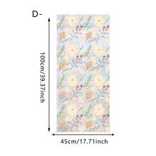 1/4pcs Rainbow Flower Static Cling Window Film, Holographic Privacy Window Sticker, Removable Floral Decorative Window Film, Suitable For Home Balcony Living Room - Multicolor - View 14