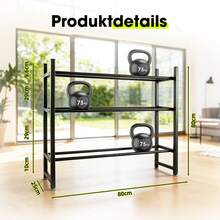 Rack d'haltères pour musculation - Noir - HA0994300 - Voir 7