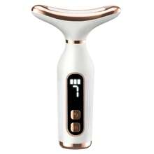 Masseur de cou et de visage portable rechargeable, 7 modes d'éclairage, 3 réglages de vitesse, masseur compact pour la maison et les voyages pour les femmes, cadeau parfait - Multicolore - Voir 13