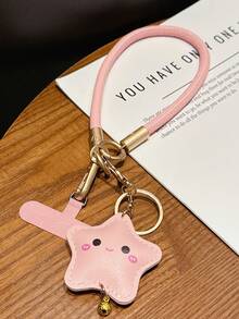 1 chiếc móc khóa đeo tay hình ngôi sao mềm mại, mặt dây chuyền hình chuông dễ thương, móc khóa chống thất lạc tiện dụng. - Nhiều màu - Xem 17