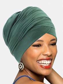 1 chiếc khăn trùm đầu Hồi giáo, khăn quấn đầu, khăn co giãn phù hợp để sử dụng hàng ngày. - nhiều màu - Xem 6