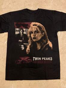Fire Walk With Me 1992 Fan Items, 5XL K488 T-Shirt, Men's Clothing, Gym Clothing, Aesthetic Fashion, Vintage T-Shirt - Black - View 6
