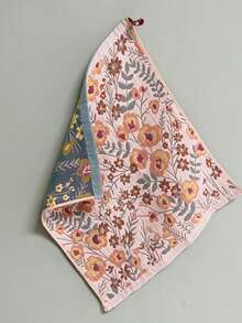 2026 New High-End Floral Cotton Home Towel, Larger And Thicker, Soft And Absorbent, Suitable For Face Washing, Sweat Wiping, Foot Washing, Bathing, Kitchen Dishwashing And Labor Protection, Luxury Home Essential, Perfect Gift - Multicolor - View 6
