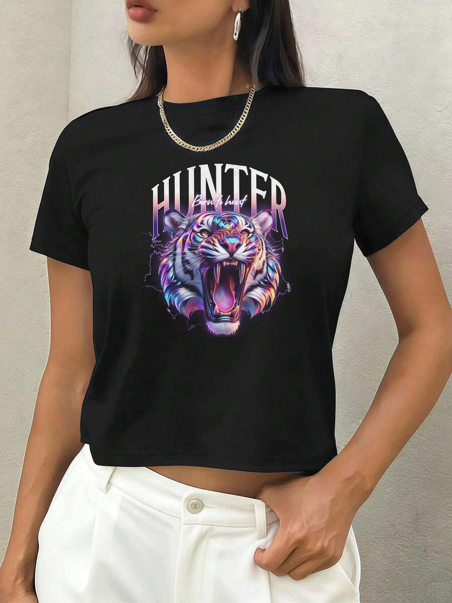 Women T-Shirts - Black - View 1