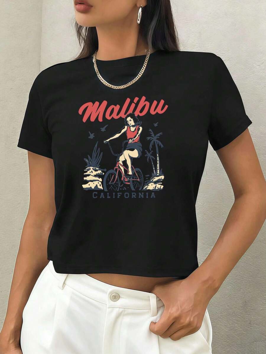 Women T-Shirts - Black - View 1