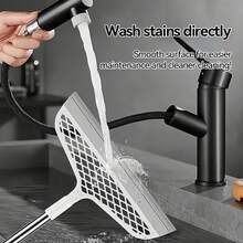 Magic Broom, Silicone Floor And Carpet Cleaner, Plastic Handle For Stains And Spills, Home Cleaning Tool & Pet Hair Remover, Magic Broom Sweeper, Silicone Broom, Rubber Broom, Floor Squeegee, Window Squeegee, Bathroom Cleaner, Kitchen Cleaner, Hardwood Floor, Tile Floor, Laminate Floor, Non Stick Hair, Wet Dry Use, Easy Clean, Reusable, Durable, Lightweight, Ergonomic Handle, Non Scratch, Multi Surface, Multi Purpose, Household Cleaning, Pet Supplies, Daily Cleaning, Office Cleaning, Car Cleaning, Dustpan Compatible, Easy Use, Compact Storage, Long Handle, Flexible Bristles, Stain Remover, Spill Cleaner, Pet Mess Cleaner, Cat Hair, Dog Hair, Fur Remover, Lint Remover, Floor Scrubber - Xám - Xem 5