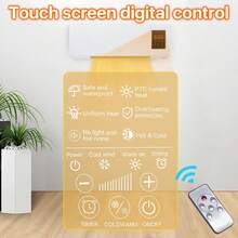 Slim Design Wall Air Conditioner & Heater - Portable Smart Combo With Remote, Ultra-Quiet For Tight Spaces - US A Type Plug(110-127V) - View 7